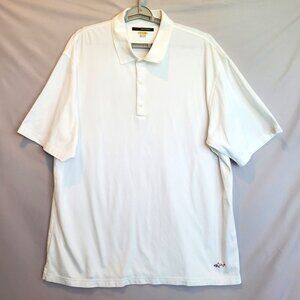 Greg Norman Shirt Play Dry Performance Polo Moisture Wicking Golf Athletic Shark